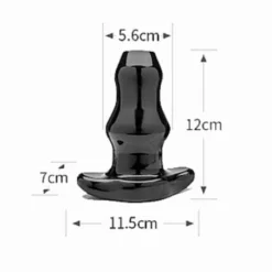 Double Plug Tunnel Creux (noir) - Perfect Fit -Vestiaire Fetish Soldes plug tunnel 3