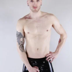 Short En Latex Avec Poche Frontale Amovible - Latex 101