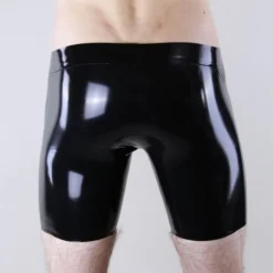 Short En Latex Avec Poche Frontale Amovible - Latex 101 -Vestiaire Fetish Soldes short en latex avec poche frontale amovible latex 101 3