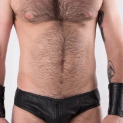 Rob Slip Zippé Cuir -Vestiaire Fetish Soldes slip zippe cuir 2