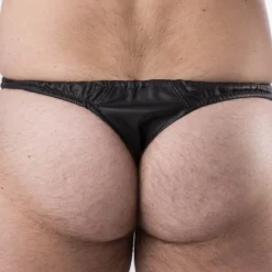 Rob String Zippé Cuir -Vestiaire Fetish Soldes string zippe cuir 1